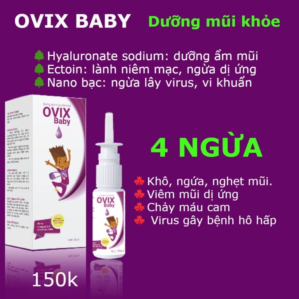 Ovix baby xịt dưỡng mũi khoẻ