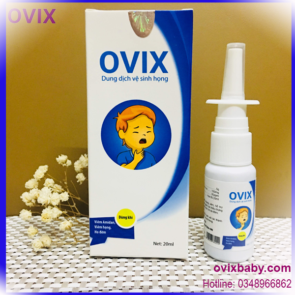 Ovix họng tác dụng rõ rệt sau 1 ngày dùng khi vị viêm manidan