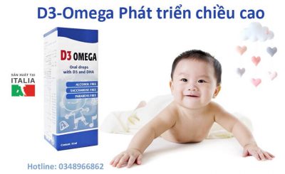 D3-Omega giúp bổ sung vitamin D3 và Omega 3 giúp trẻ cao lớn khỏe mạnh