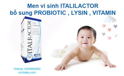 Men vi sinh ITALILACTOR Bổ sung vitamin và lysin tăng cường sức đề kháng, nâng cao sức khỏe thể chất